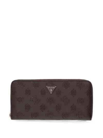 Guess Usa Diana Wallet In Brown