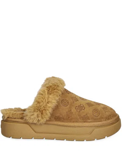Guess Usa Donna Slippers In Brown
