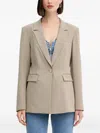 Guess Usa Dorothee Single-breasted Blazer In Neutral