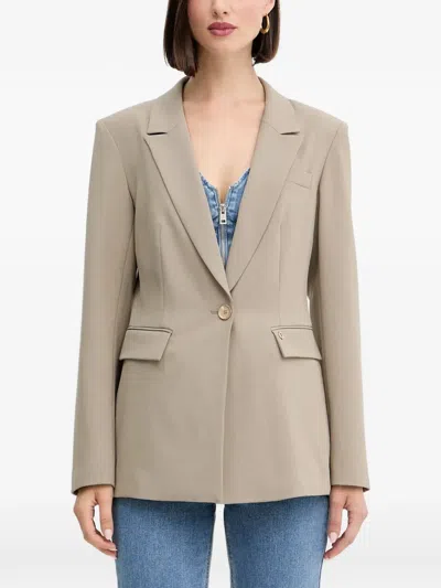 Guess Usa Dorothee Single-breasted Blazer In Neutral