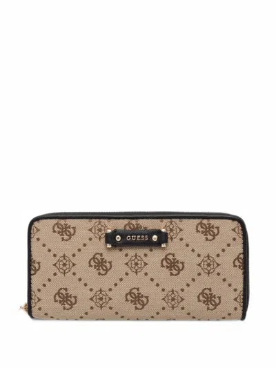 Guess Usa Dorothy Maxi Wallet In Nude