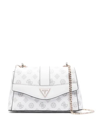 Guess Usa Dorys Cross Body Bag In White