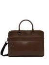 Guess Usa Double-zip Top-handle Briefcase In Brown