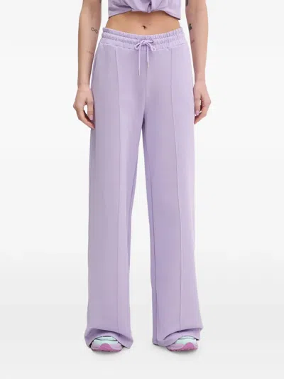 Guess Usa Drawstring Embellishment Trousers In Purple