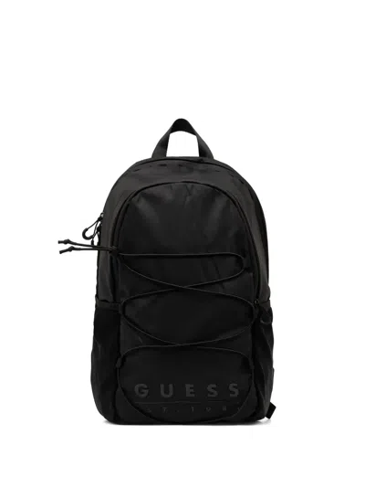 Guess Usa Drawstring-fastening Backpack In Black