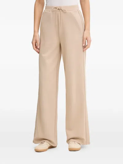 Guess Usa Drawstring-fastening Logo-detail Track Pants In Neutral