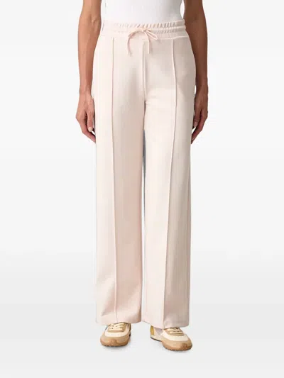 Guess Usa Drawstring Pintuck Track Pants In White