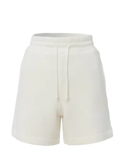 Guess Usa Drawstring Rolled-hem Shorts In White