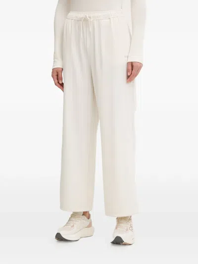 Guess Usa Drawstring-waist Wide-leg Trousers In White