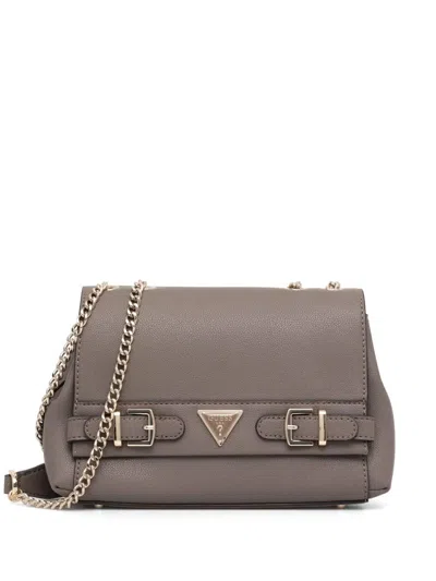 Guess Usa Eco Ali Cross Body Bag In Braun