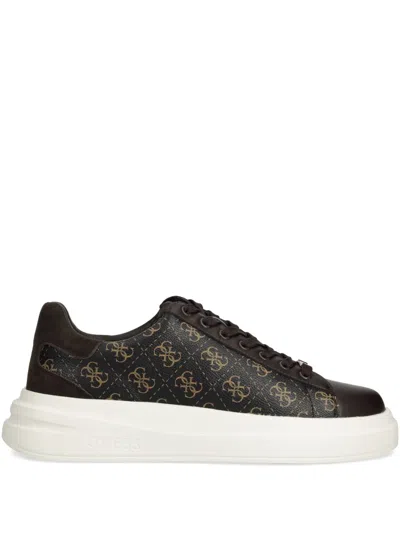 Guess Usa Elba Sneakers In Brown