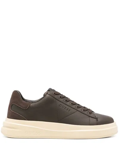 Guess Usa Elba Sneakers In Brown