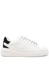 Guess Usa Elbina Leather Sneakers In Weiss