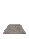 Guess Usa Embellished Chain-strap Clutch Bag In Silver