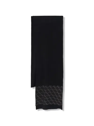 Guess Usa Embellished Scarf In Black