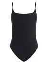 Guess Usa Embellished Scoop-neck Swimsuit In Black