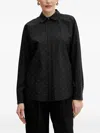 Guess Usa Embellished Shirt In Black