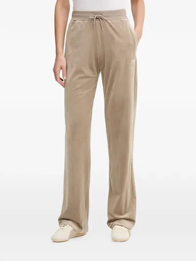 Guess Usa Embellished Track Pants In Neutral