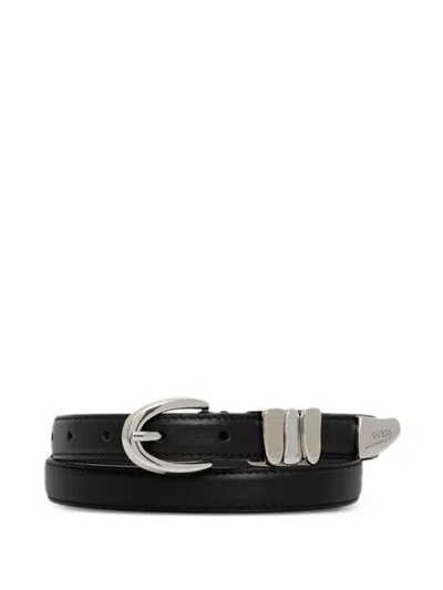Guess Usa Embellishment Belt In Black