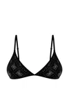 Guess Usa Embellishment Triangle Bra In Black