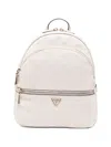 Guess Usa Embossed-logo Backpack In Neutral