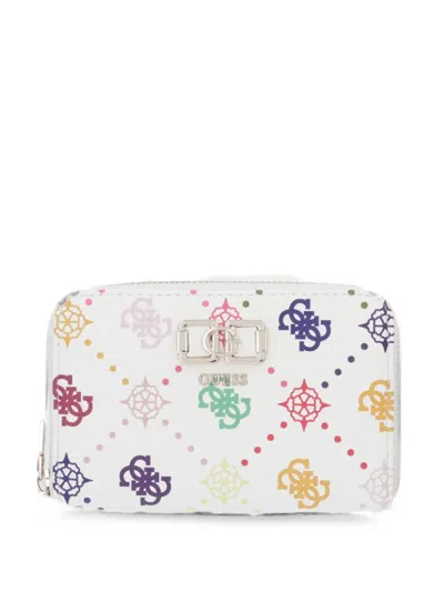Guess Usa Emelie 4g-print Wallet In Multi