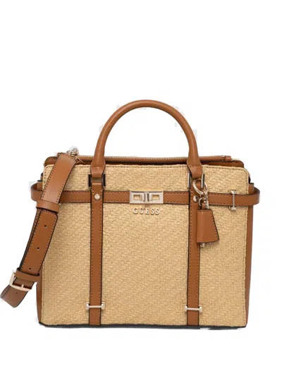 Guess Usa Emilee Tote Bag In Neutrals