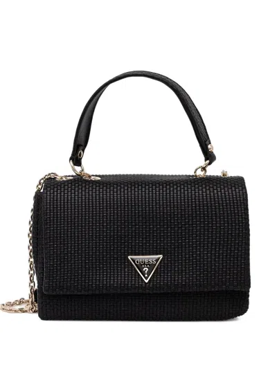 Guess Usa Etel Textured Crossbody Bag In Black