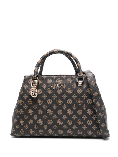 Guess Usa Evelune Tote Bag In Brown