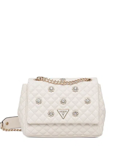 Guess Usa Everlee Cross Body Bag In Neutral