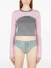 Guess Usa Extra-cropped Bolero In Pink
