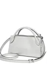 Guess Usa Fedana Metallic-finish Tote Bag In Silver