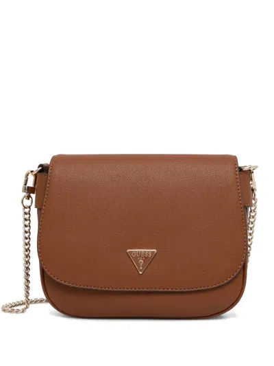 Guess Usa Fedora Crossbody Bag In Brown