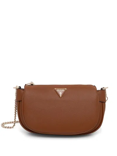 Guess Usa Fedora Crossbody Bag In Brown