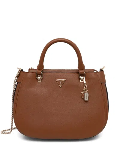 Guess Usa Fedora Tote Bag In Braun