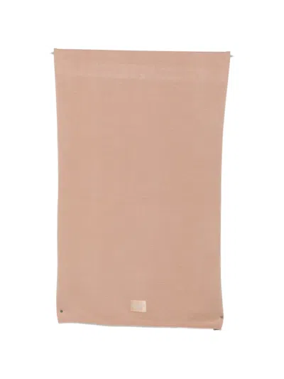 Guess Usa Fine-knit Scarf In Brown