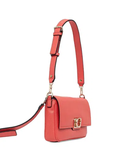 Guess Usa Flap-detail Shoulder Bag In Red