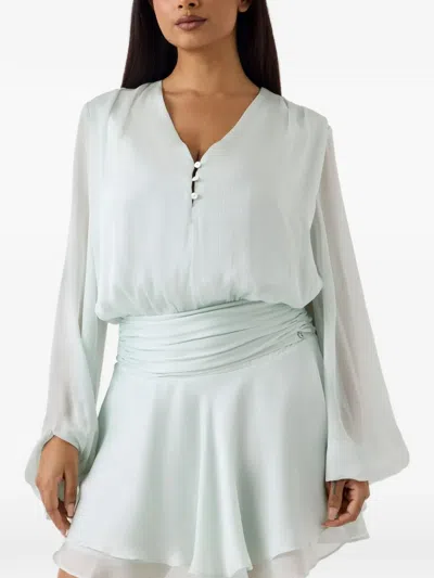 Guess Usa Flared Mini Dress In Green