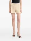 Guess Usa Flat-front Shorts In White