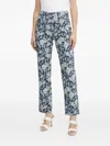Guess Usa Floral Jeans In Blue