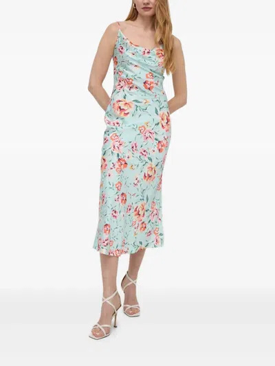 Guess Usa Floral-print Midi Dress In Multi