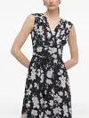 Guess Usa Floral Tie Dress In Black