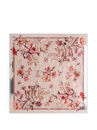 Guess Usa Floral-print Scarf In Multi