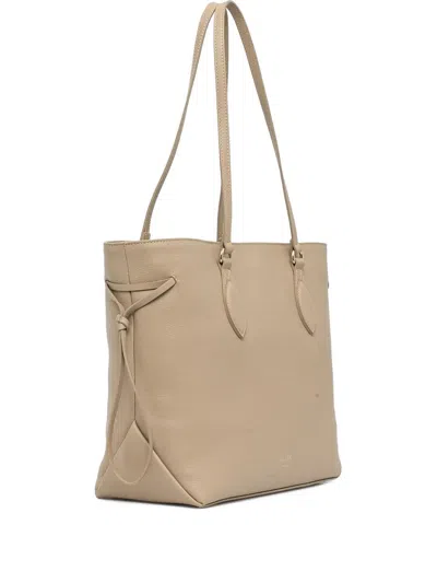 Guess Usa Florence Leather Tote Bag In Neutral