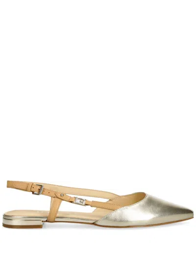 Guess Usa Follier Ballet Flats In Gold