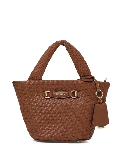 Guess Usa Francy Cross Body Bag In Brown