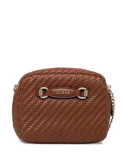 Guess Usa Francy Cross Body Bag In Brown