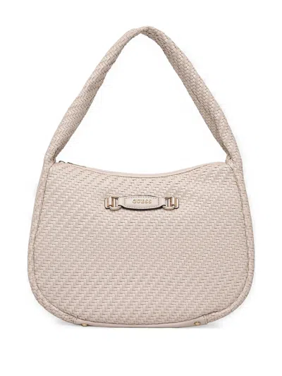Guess Usa Francy Hobo Bag In White