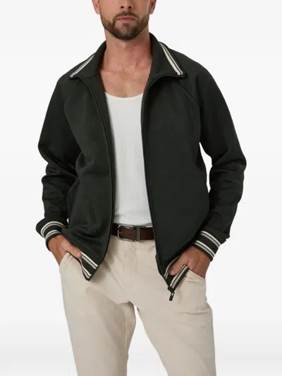 Guess Usa Full Zip Sweatshirt In Green