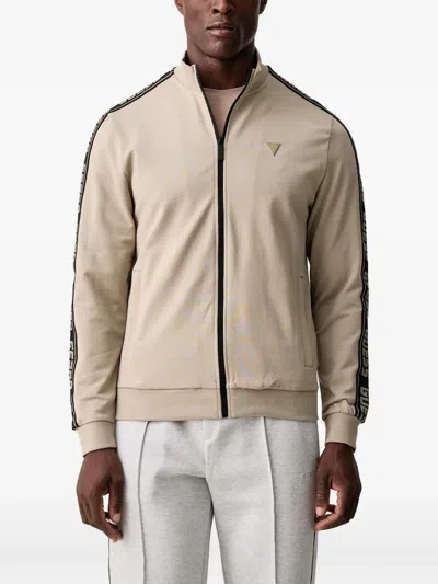 Guess Usa Full Zip Sweatshirt In Neutral